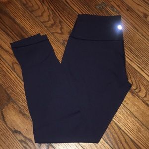 Lululemon Wunder Under 7/8 High Rise Tight NAVY 6